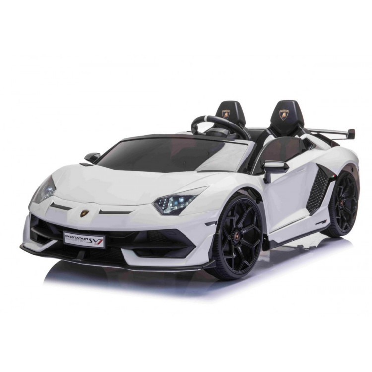 Elektrické autíčko - Lamborghini SVJ DRIFT - Biele - Licencované